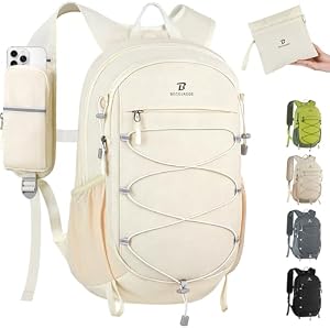 BECOJADDE 15L Water-Resistant Hiking Backpack