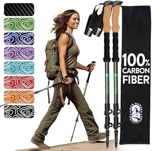 Carbon Fiber Trekking Poles (USA Brand)