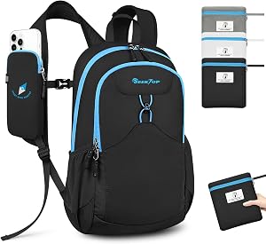 Seektop 15L Small Lightweight Hiking Backpack for Men Women Foldable Packable UltraLight Daypack for Travel Daily Outdoor