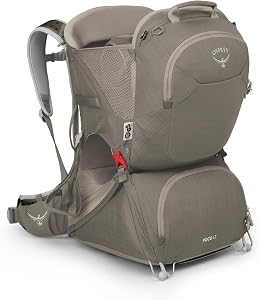 Osprey Poco LT Lightweight Child Carrier Backpack - Compact, Travel-Ready Kid Carrier with Sunshade and Adjustable Fit - Lightweight, Comfortable Hiking Carrier for Toddlers