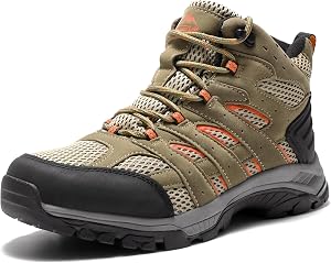 NORTIV 8 Women's Waterproof Hiking Boots Outdoor Ankle Trekking Mid Backpacking Mountaineering lightweight boots