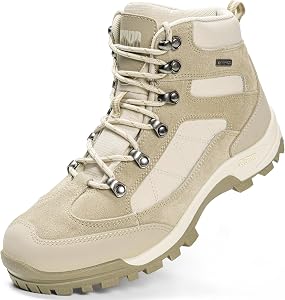 R CORD Hiking Boots Women Waterproof Womens Hiking Boots for Outdoor Trekking Camping Trail Outdoor Hiking Shoes for Women