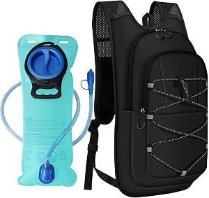 MIYCOO Hydration Backpack - Lightweight Hiking Water Backpack with 2L Water Bladder, Running Hydration Vest Backpack for Men Women, Hydration Pack for Hiking, Cycling, Climbing