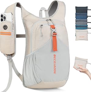 15L Small Hiking Backpack for Men Women Foldable Packable Back Pack Ultralight Hiking Dayp