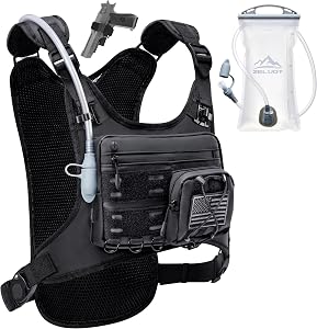 Running Vest with 2L Water Bladder, Hydration Backpack, U.S. Design Patent, Lightweight Hy